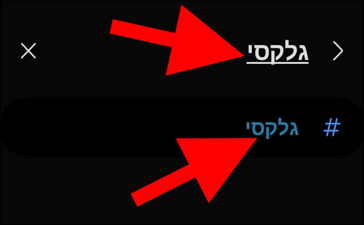 חיפוש בגלריה לפי תגיות