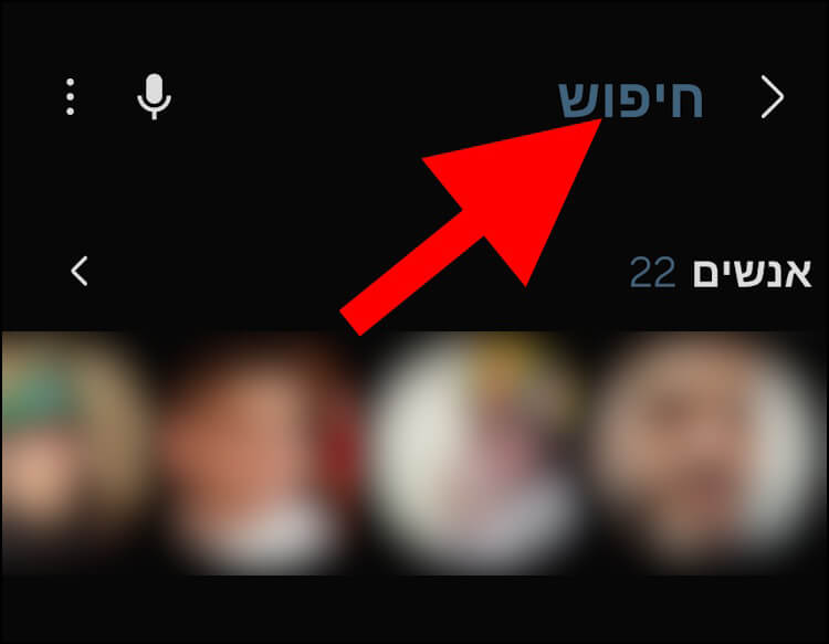 שדה החיפוש בגלקסי