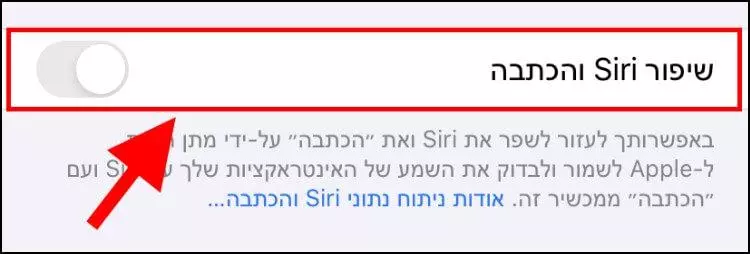 ביטול שליחת הקלטות שיחות עם סירי לאפל