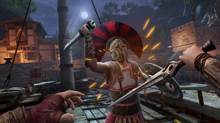 נלחמים עם חרבות במשחק Assassin’s Creed Nexus VR