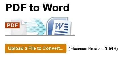 PDF TO WORD