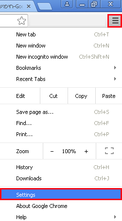 הגדרות גוגל כרום