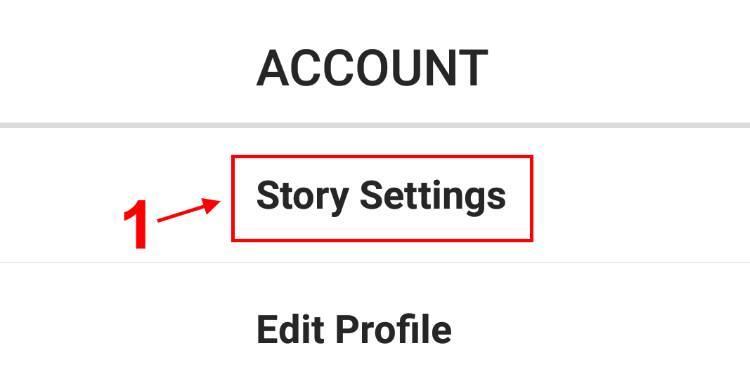 הגדרות Story באינסטגרם
