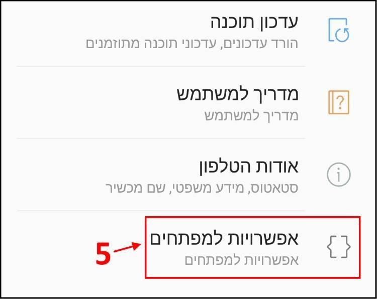 אפשרויות למפתחים