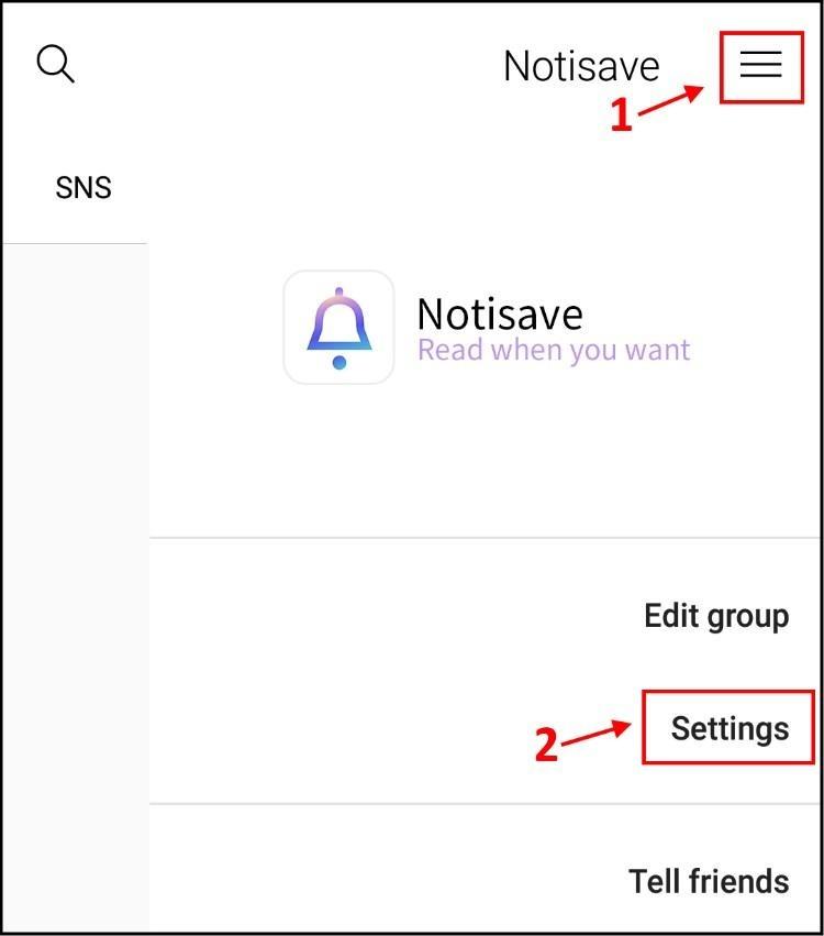 הגדרות Settings Notisave