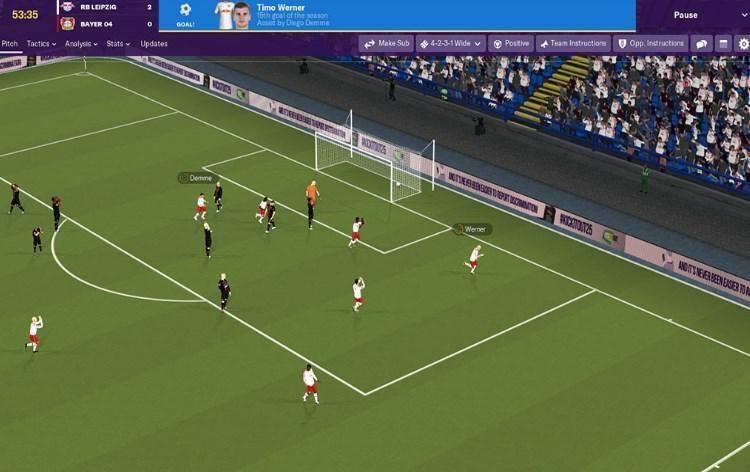 הגרפיקה לא מרשימה במיוחד Football Manager 2019