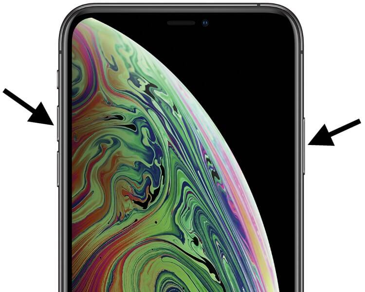 צילום מסך באייפון X, XS, XS Max