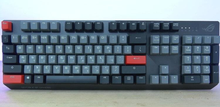 ל- ROG STRIX SCOPE PBT יש עיצוב מרשים במיוחד