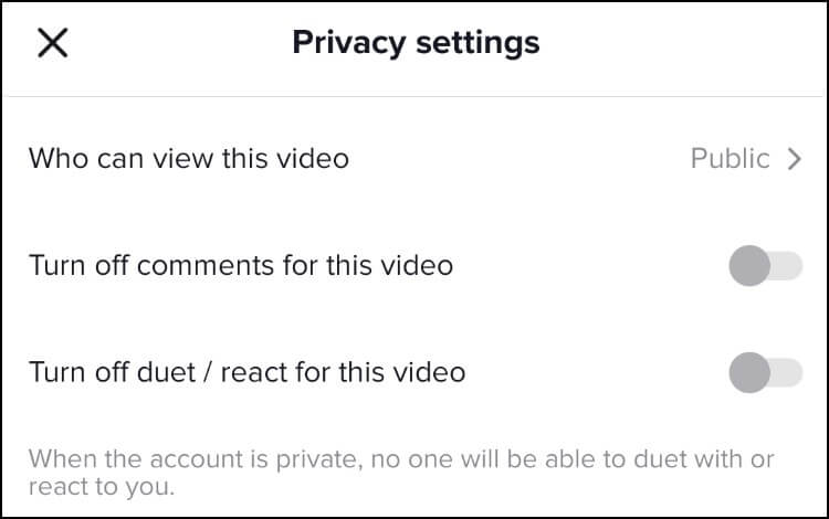 הגדרות פרטיות לסרטונים בטיקטוק- מי יכול לצפות בסרטונים, השבתת תגובות וביטול דואט