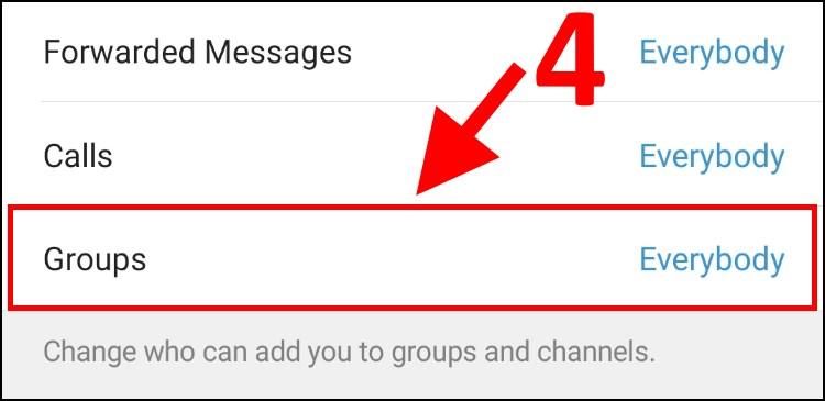 הגדרות קבוצות בטלגרם