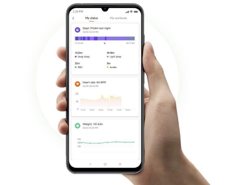 האפליקציה של Mi Smart Band 5