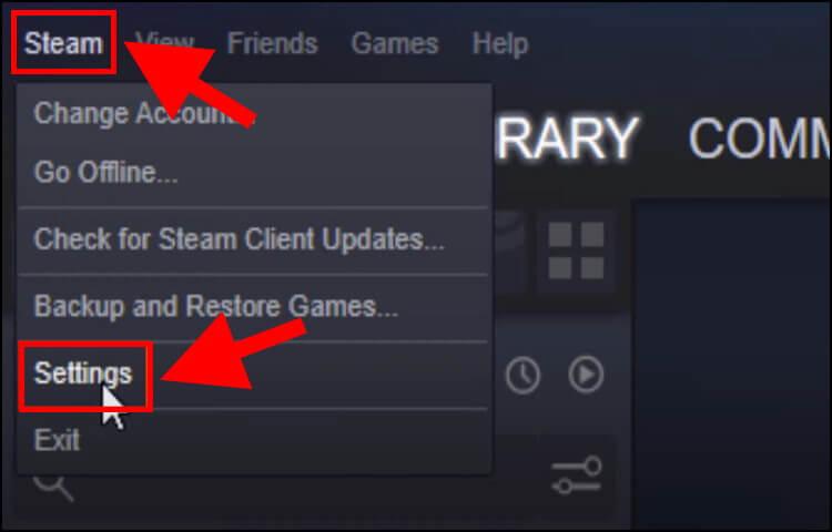 הגדרות Steam