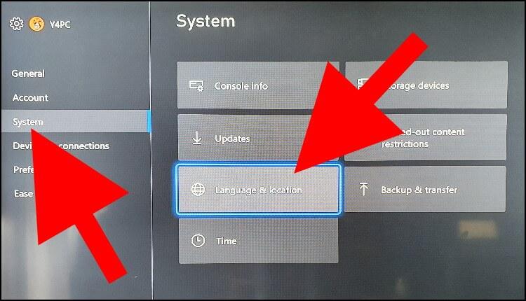 הגדרות שפה ומיקום ב- Xbox Series X ו- Xbox Series S