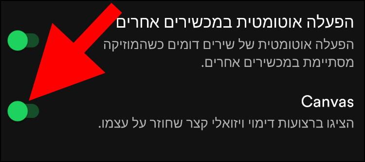 הפעלת קנבס בספוטיפיי