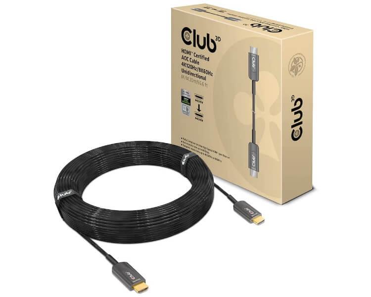 כבל HDMI אקטיבי באורך 50 מטרים של חברת Club 3D