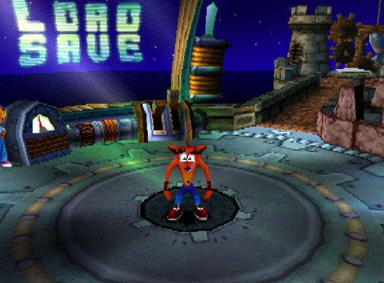 המשחק Crash Bandicoot זמין באתר EMULATOR GAMES ONLINE