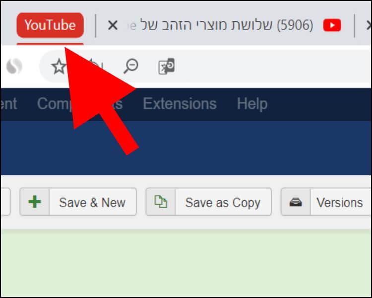 קבוצה בדפדפן גוגל כרום