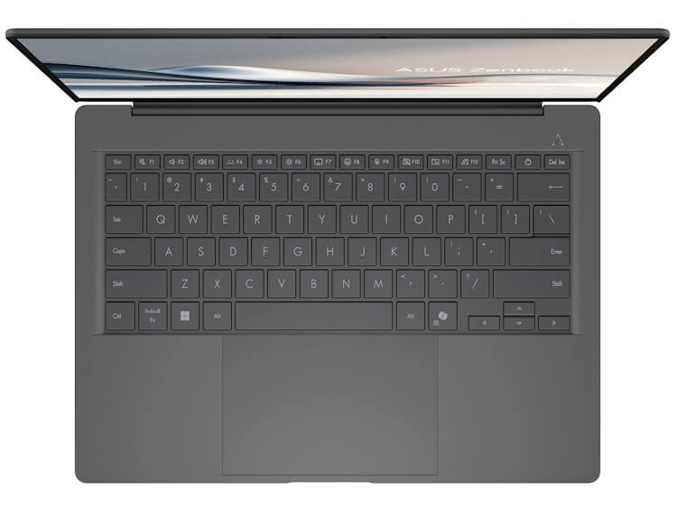 המקלדת של המחשב Zenbook A14 UX3407